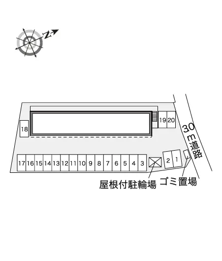 ★手数料０円★仙台市太白区中田２丁目　月極駐車場（LP）